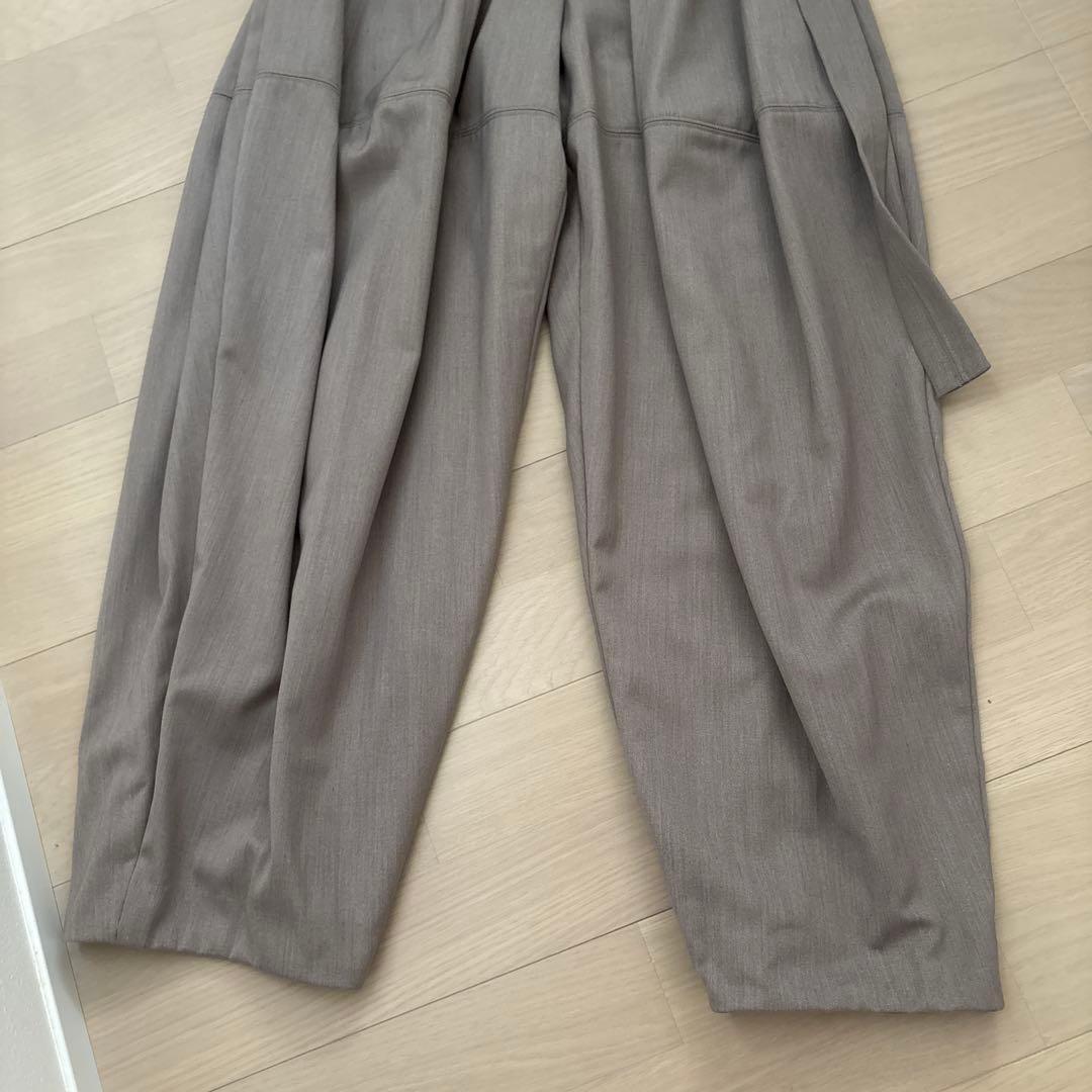 パンツ louren waist belt volume pants