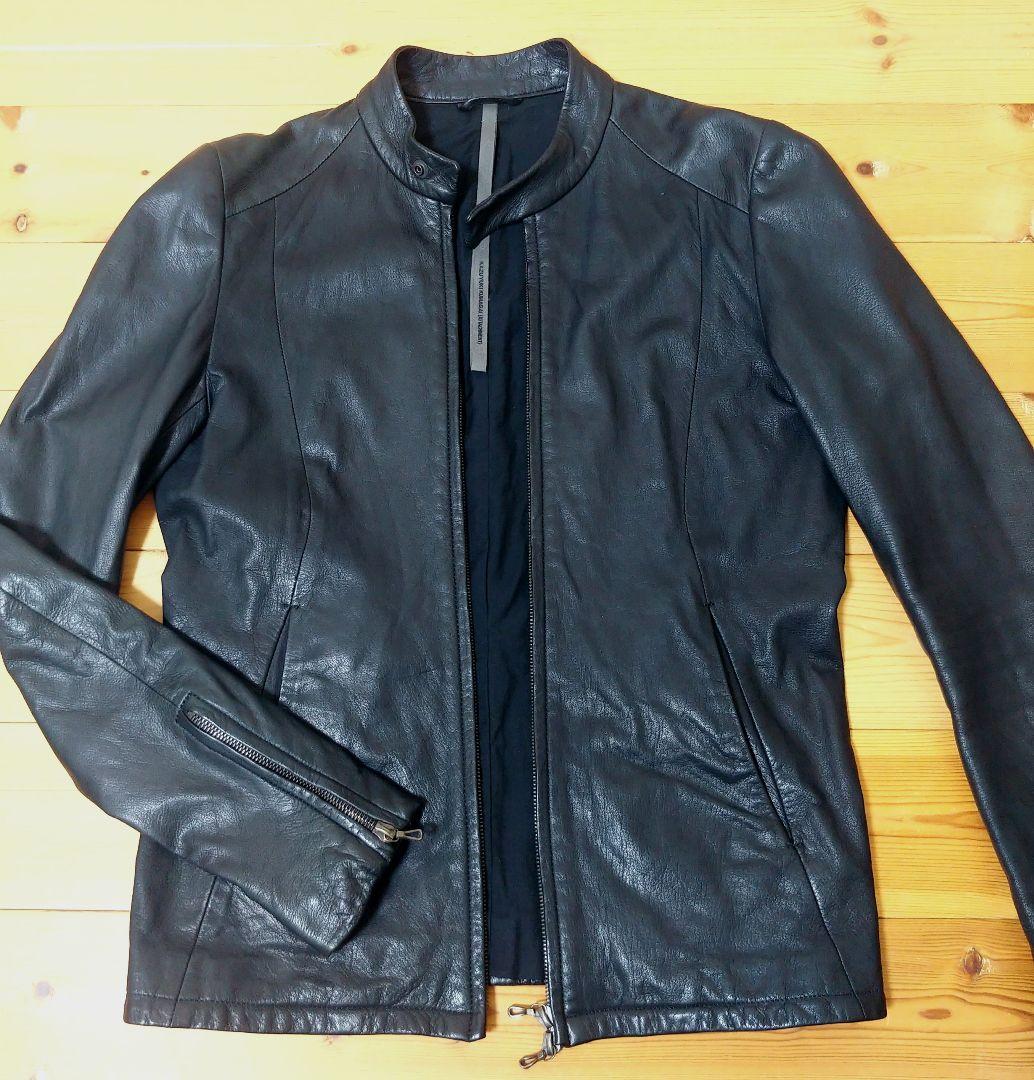 美品　ディアスキン シングルライダースジャケット　ATTACHMENT　鹿革