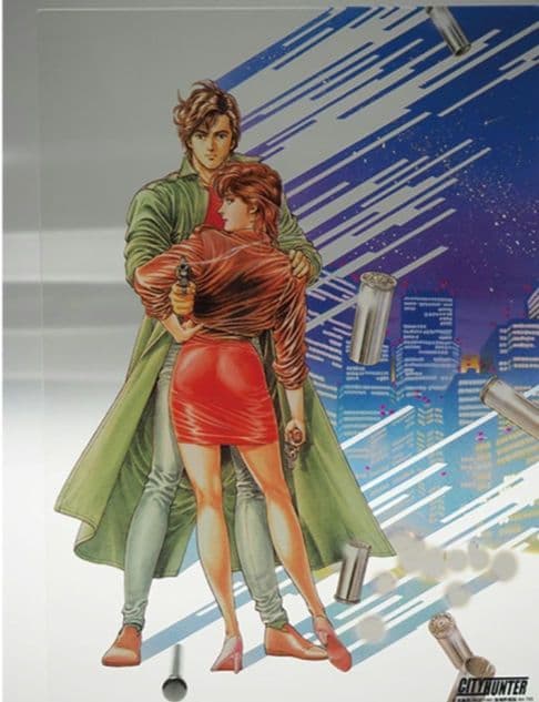 シティーハンター/B5ステンドグラス風 背景透明 アクリルパネル