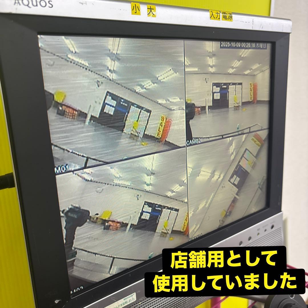 防犯カメラモニター4台セット　安心アナログ