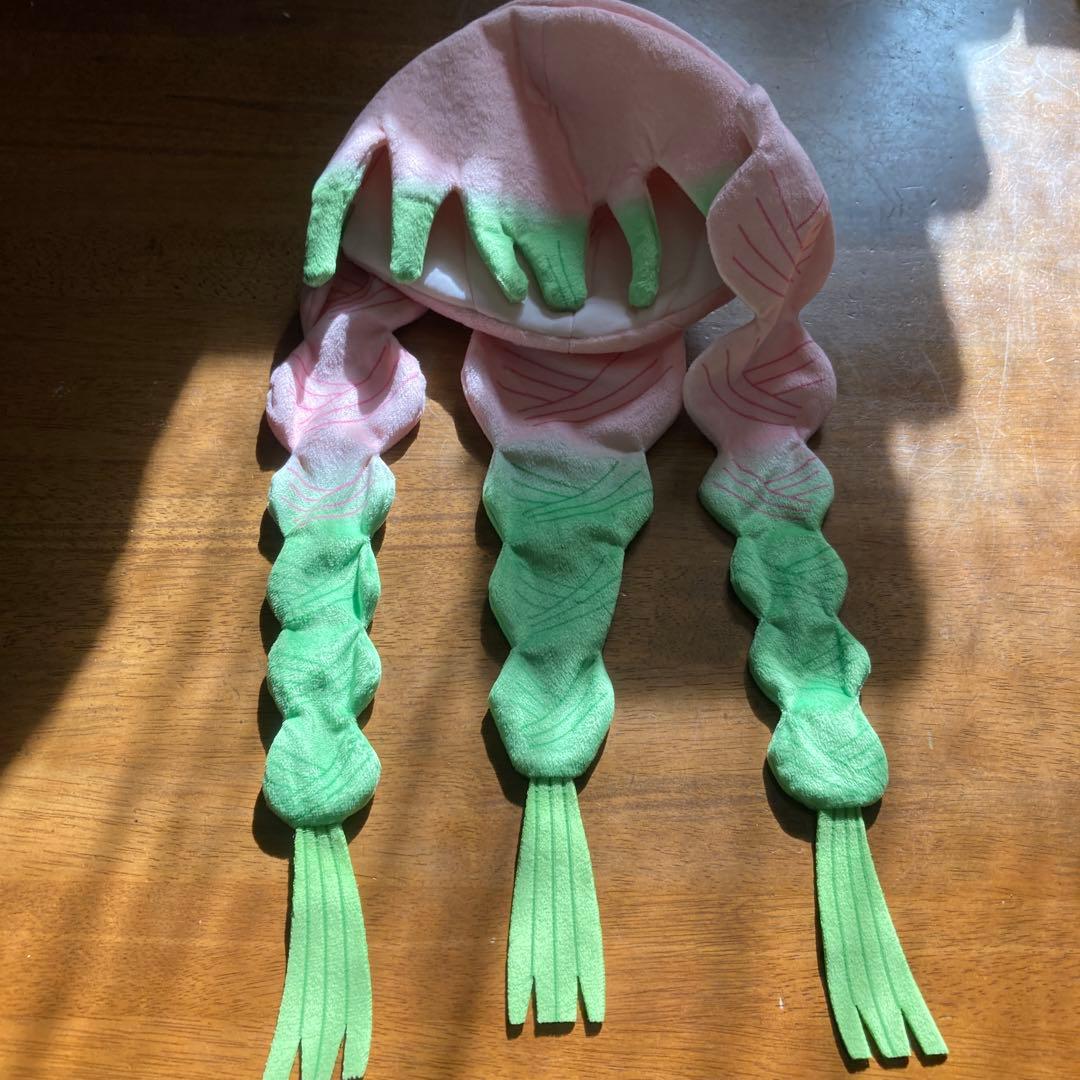 甘露寺蜜璃　かんろじみつり　ファンキャップ　ウィッグ　鬼滅の刃　恋柱　コスプレ