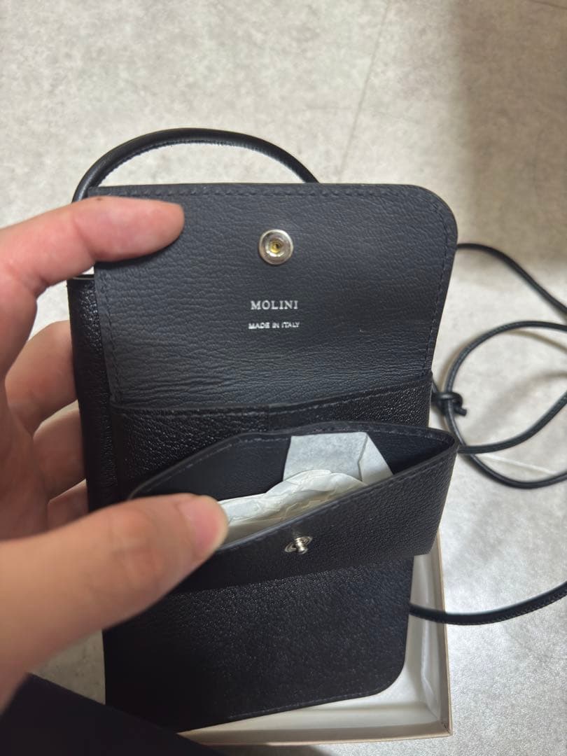 MOLINI Phone Shoulder Wallet - 黒 新品 モリニ