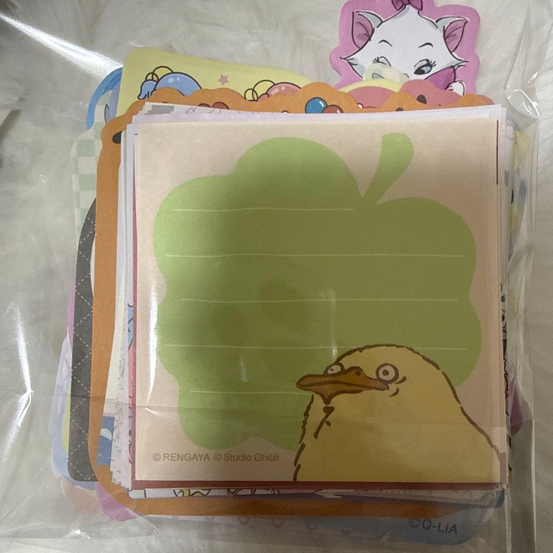 おすそ分け　シール帳　メモ帳　完成品　キャラクター