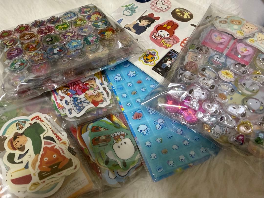 おすそ分け　シール帳　メモ帳　完成品　キャラクター