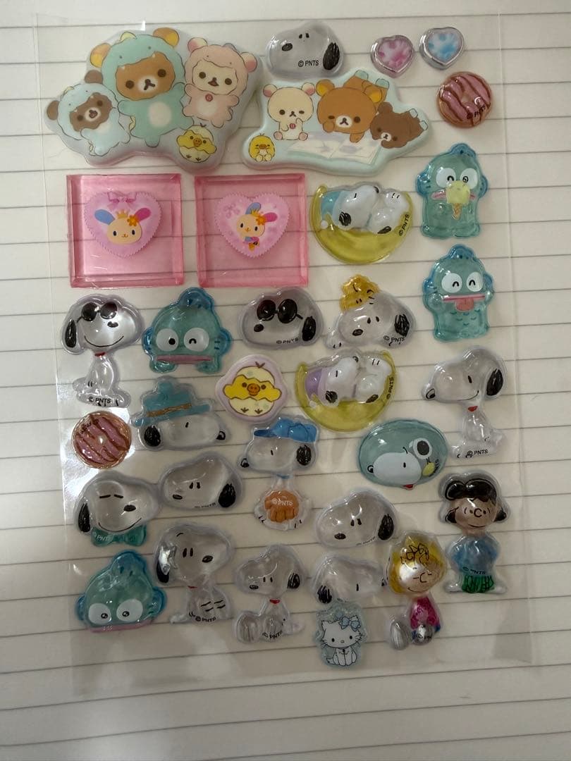 おすそ分け　シール帳　メモ帳　完成品　キャラクター