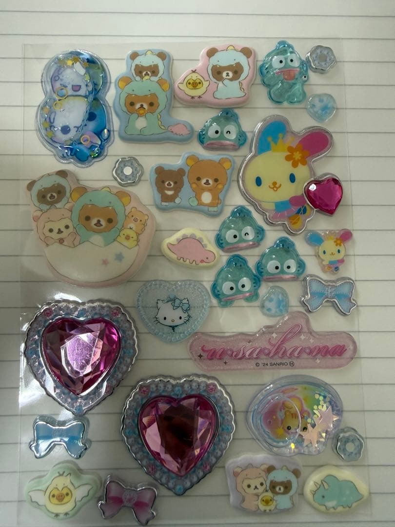 おすそ分け　シール帳　メモ帳　完成品　キャラクター