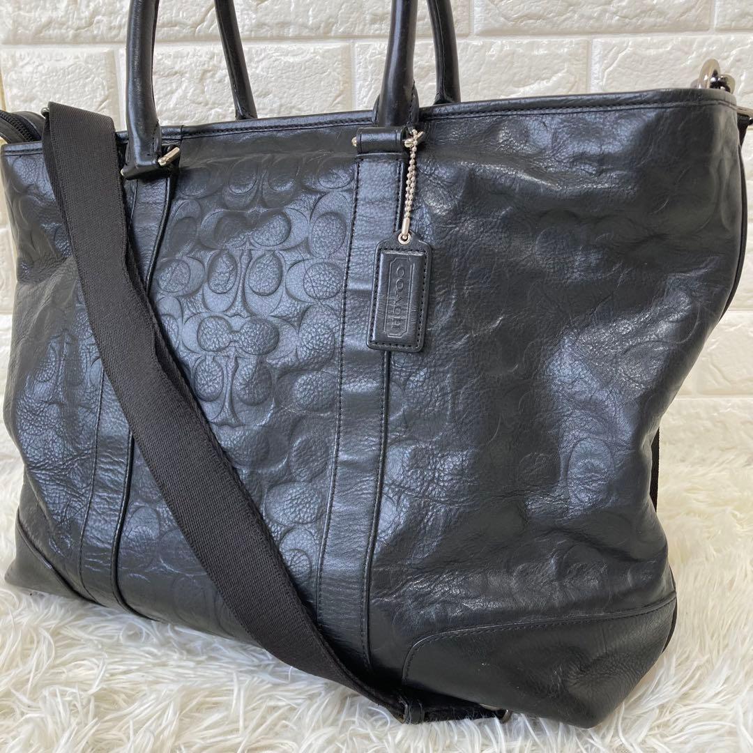 COACH✨2way ビジネスバッグ　オールレザーA4PC シグネチャー