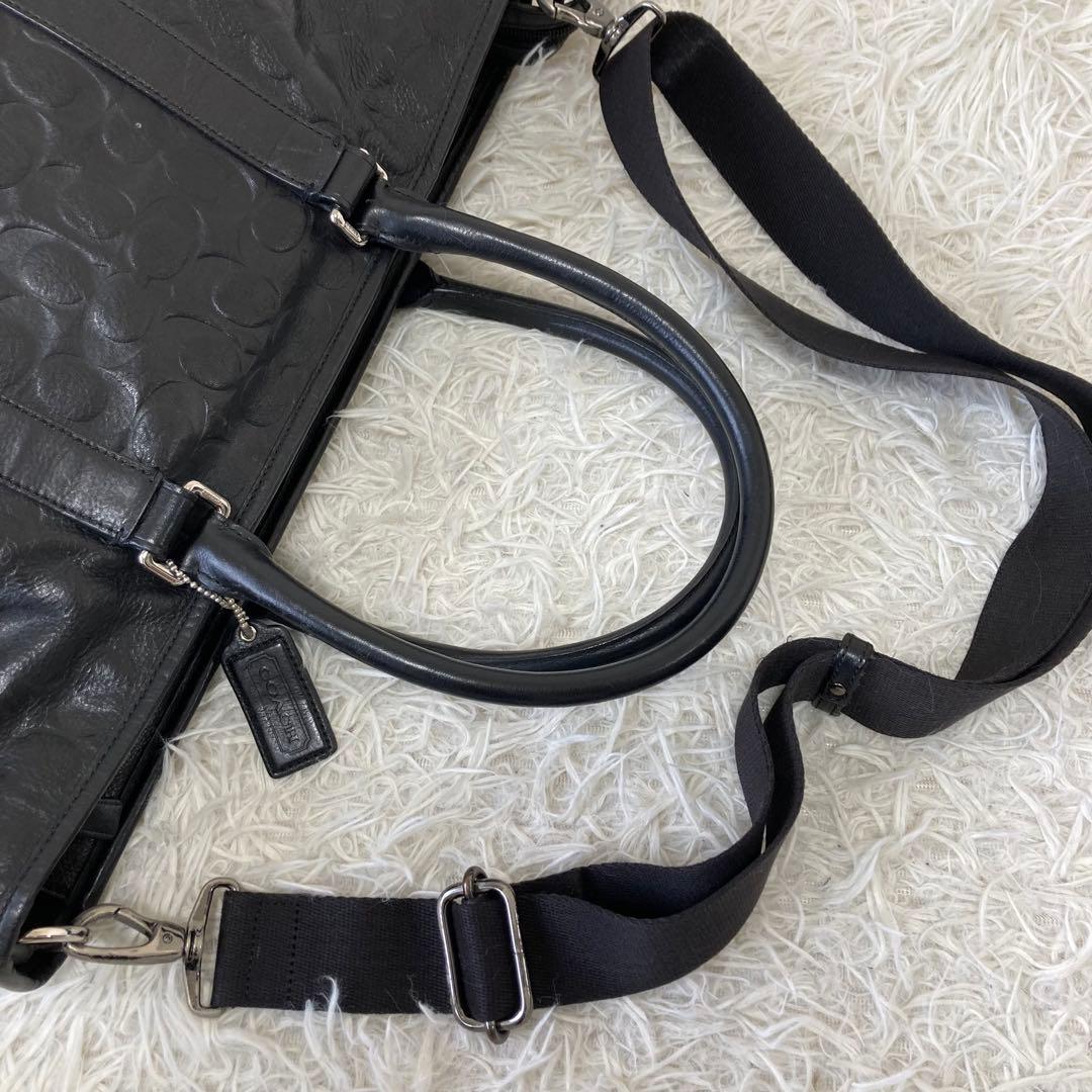 COACH✨2way ビジネスバッグ　オールレザーA4PC シグネチャー