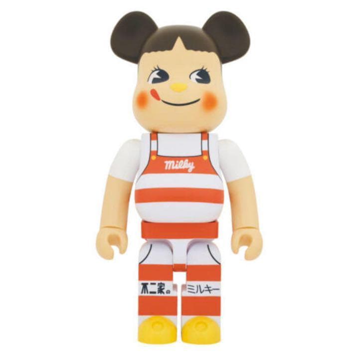 BE@RBRICK ペコちゃん ミルキー三角帽子デザイン　1000%