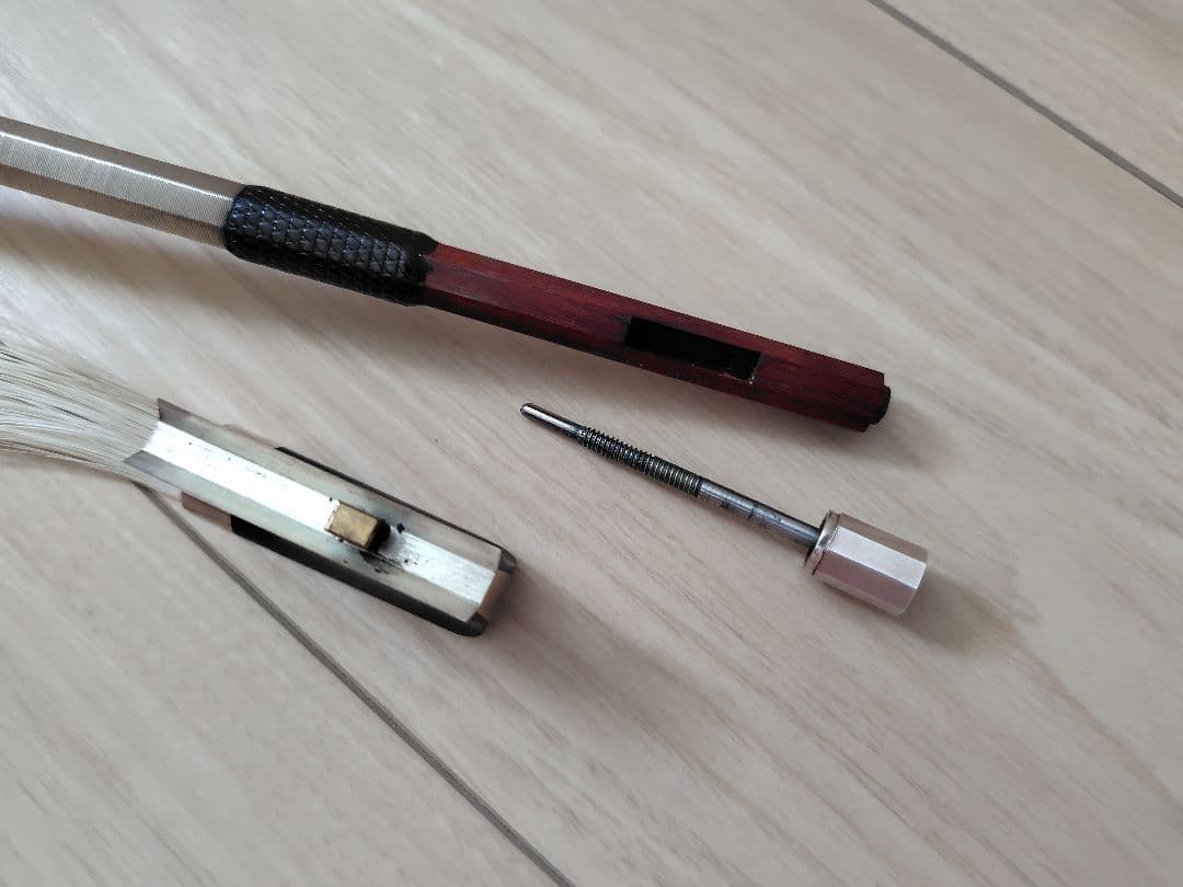 チェロ弓 SLAVIERO ATELIER 銀黒檀 製作証明書付