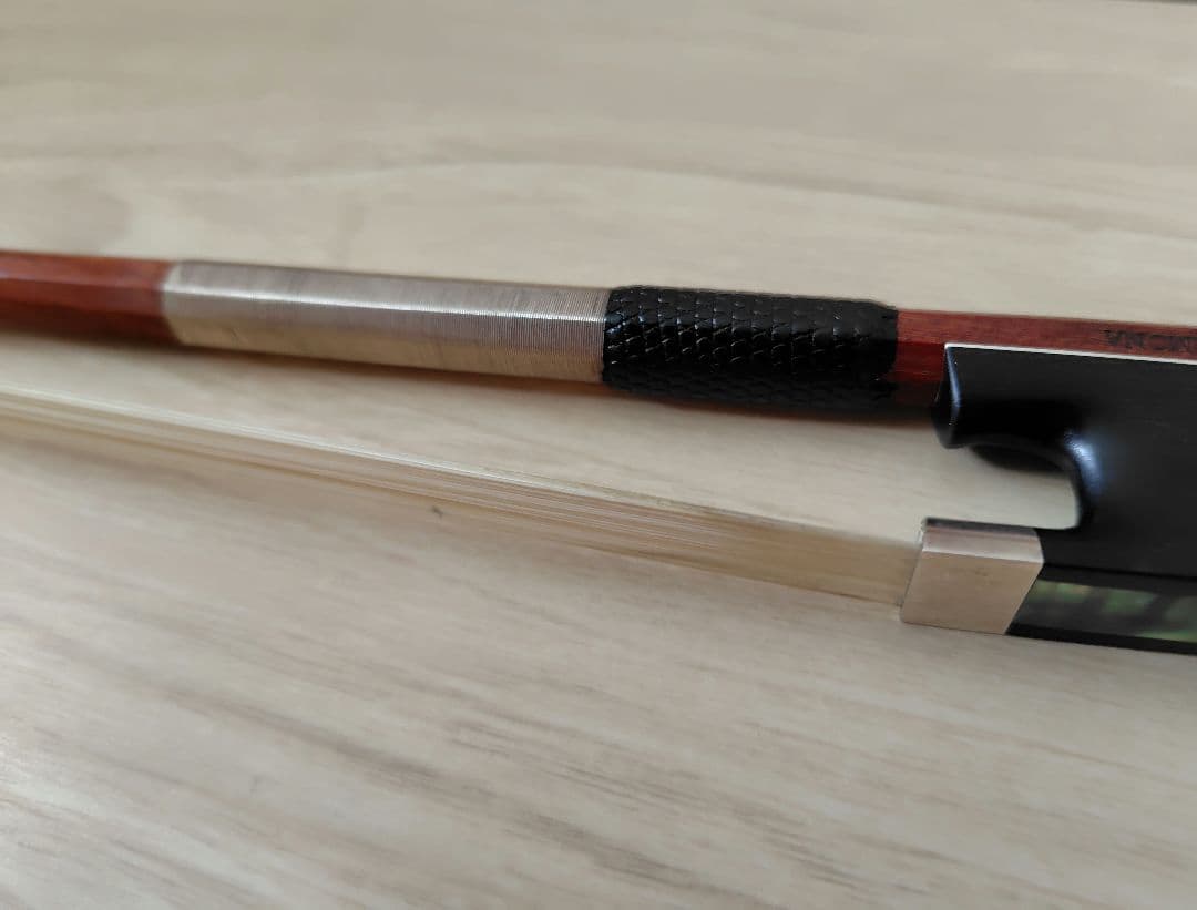 チェロ弓 SLAVIERO ATELIER 銀黒檀 製作証明書付