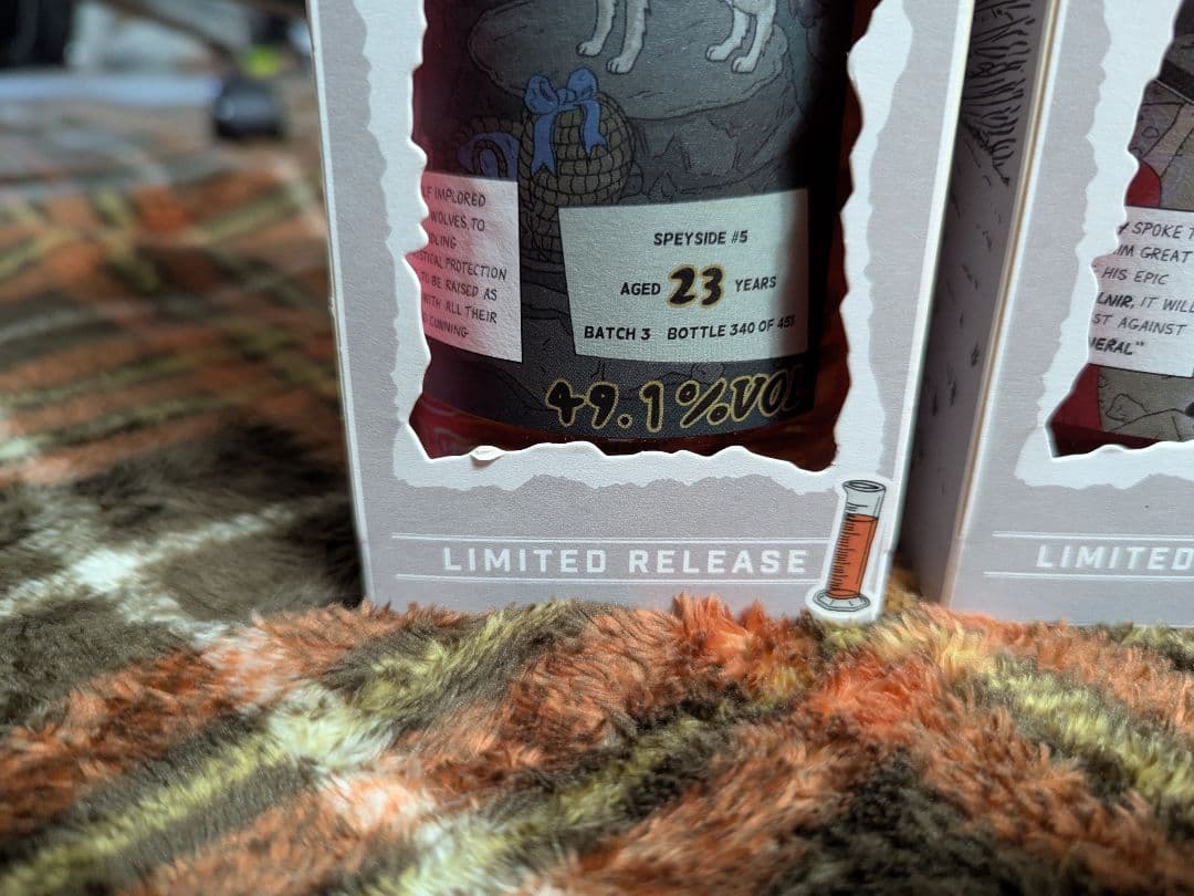 ブティックウイスキー　スペイサイド#5 23年　スペイサイド#4 20年