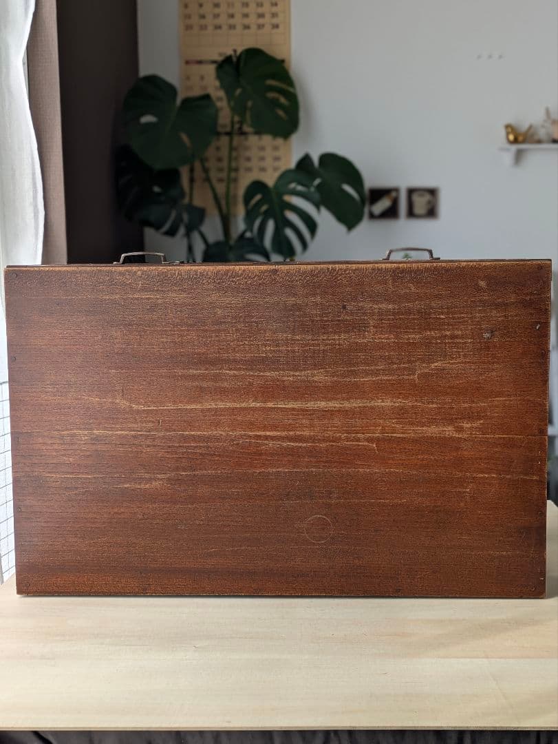 アンティーク　文机　レトロ　テーブル　机　木製　無垢　引き出し　昭和　大正