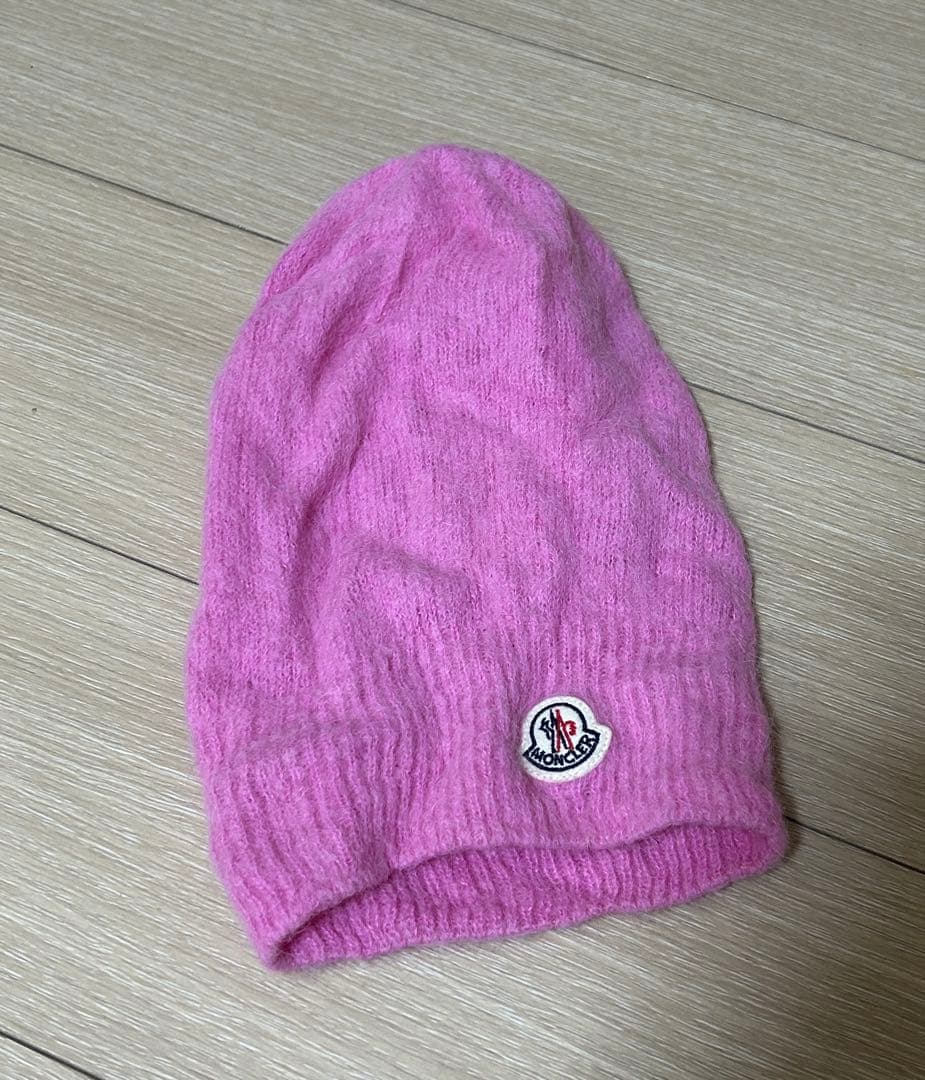 モンクレール moncler ニット帽 ビーニー ピンク