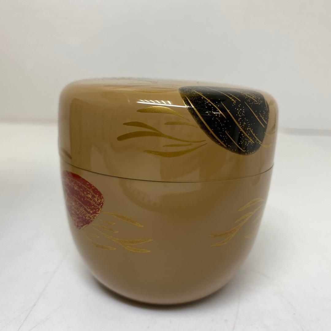 ☆茶3 倉山直彦　海松貝　中棗　幅約6.7㎝　共箱　東さ7-1111③