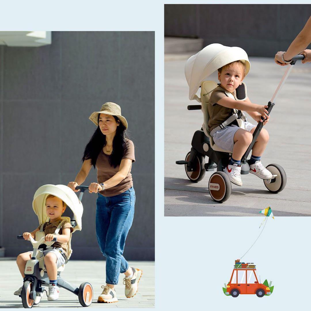 三輪車 コンパクト　ワンタッチ折りたたみ サンシェード　クリスマス　プレゼント