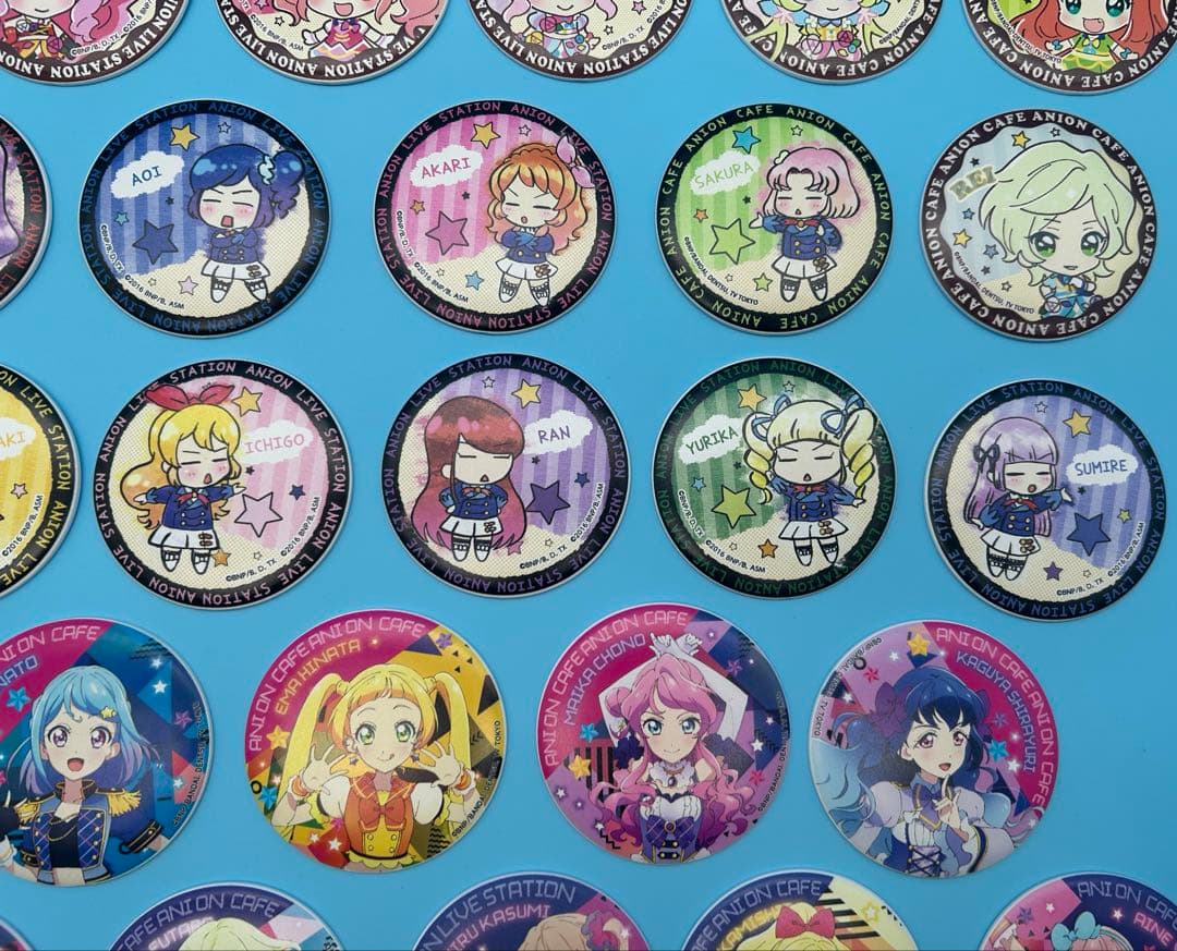 アイカツ アニON バッジ マグバッジ 缶バッジ いちご など 37個