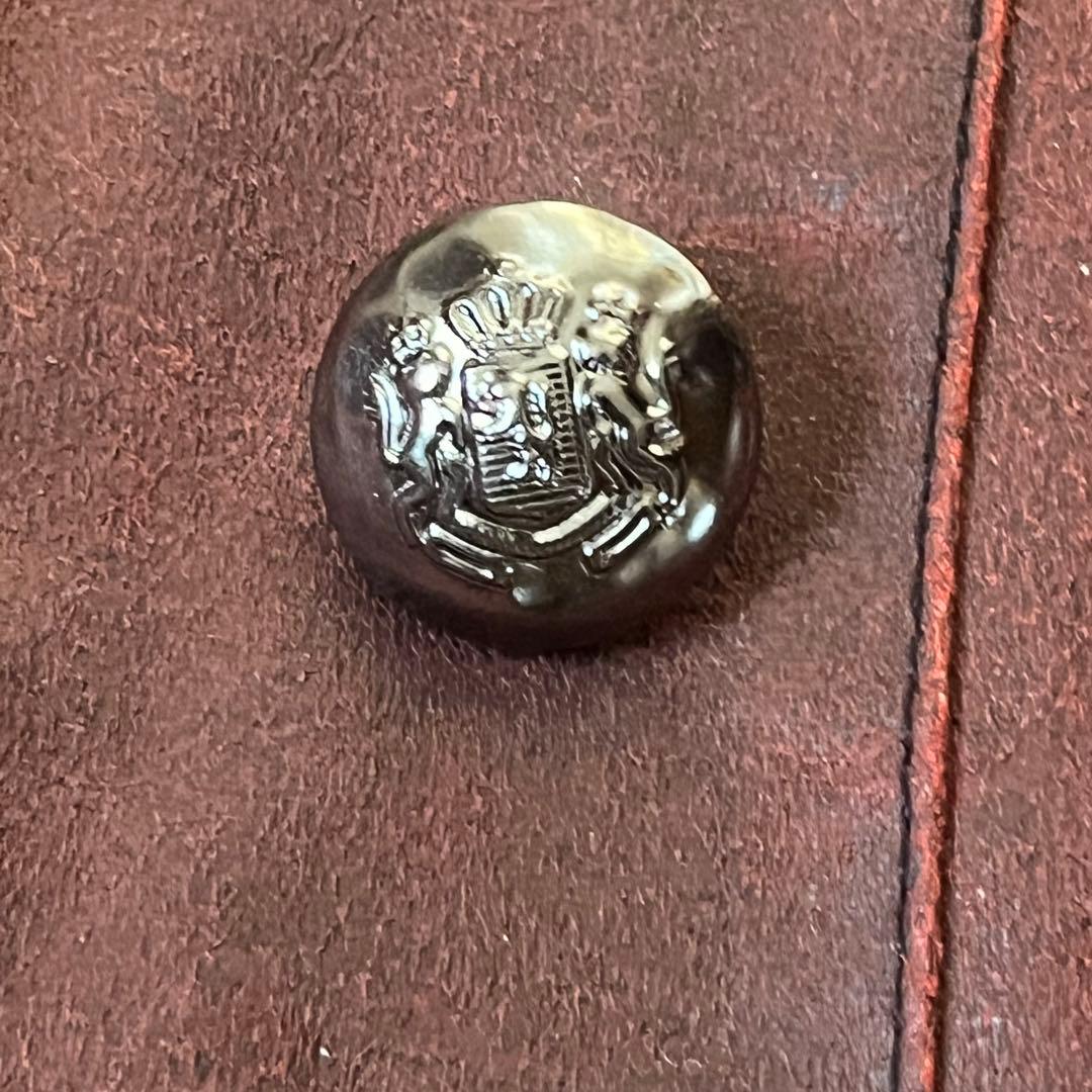 Y2K ライダースジャケット 革 赤 レッド 平成 古着 冬服　光沢