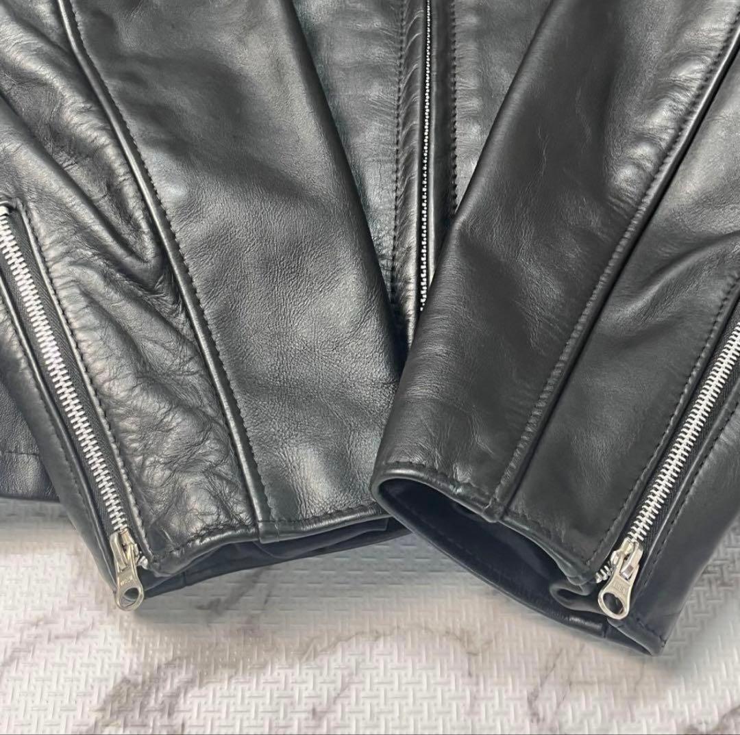 [美品]schott 641シングルライダース 46