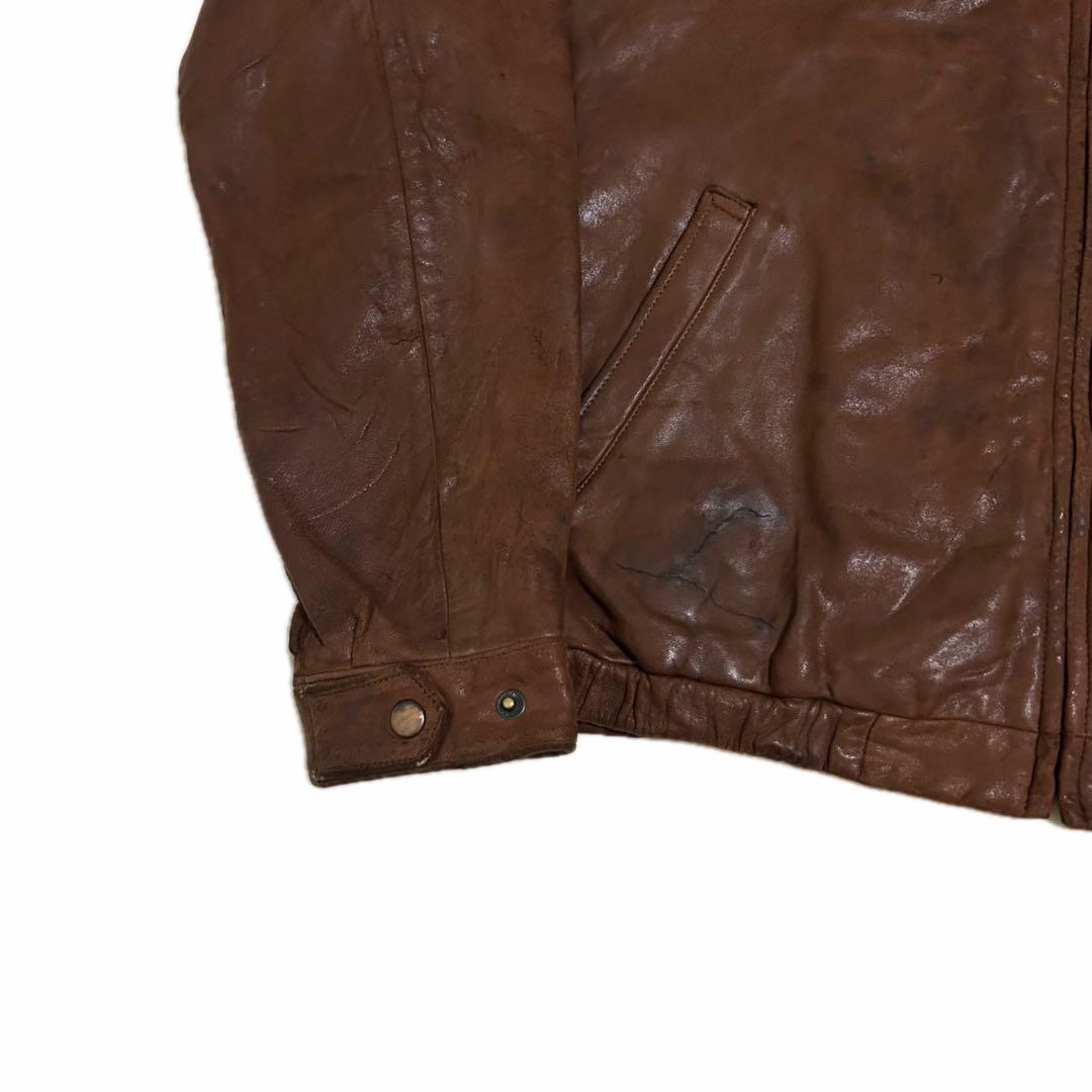 希少 リアムギャラガー着 90s Ralph Lauren レザージャケット