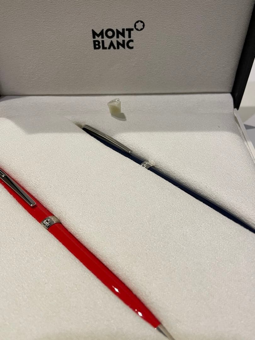 【新品・未使用】モンブラン　ボールペン　モデナレッド&ブルー　2本セット　箱付