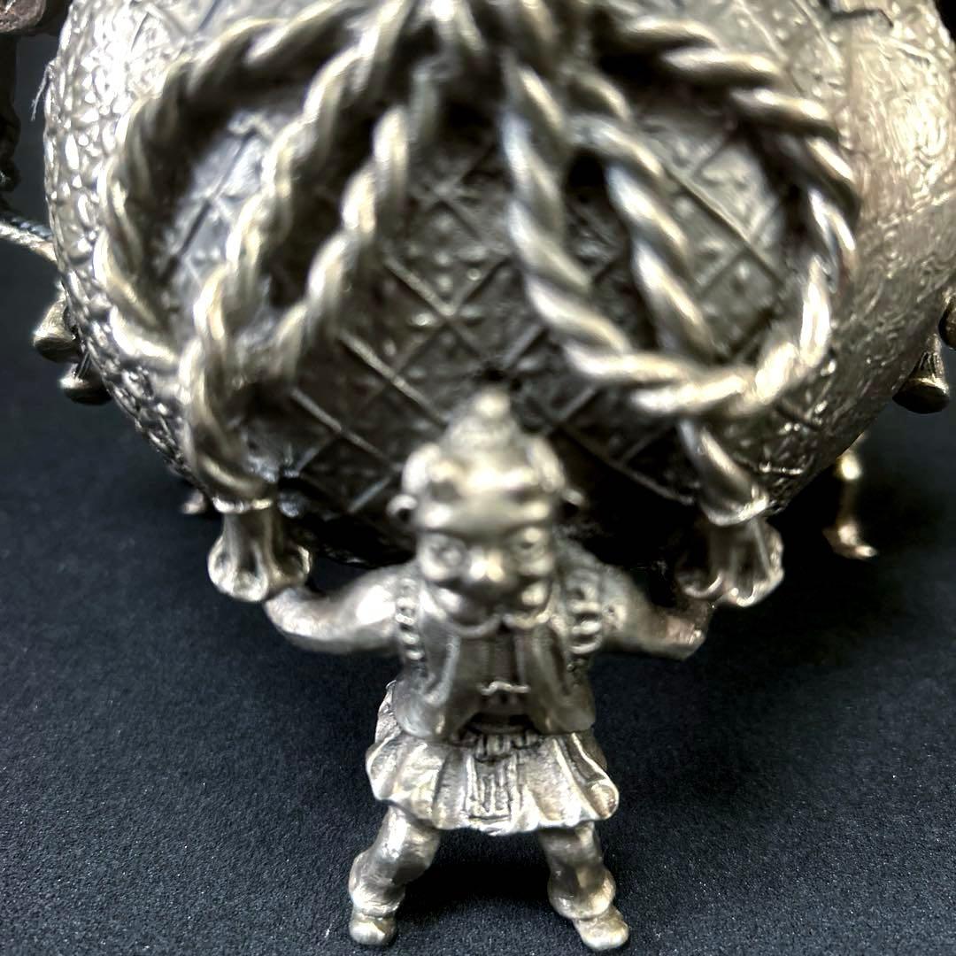 ・伝統工芸　高岡銅器　洋銀　香炉　須賀月芳　砂金袋　置物　インテリア　香道具