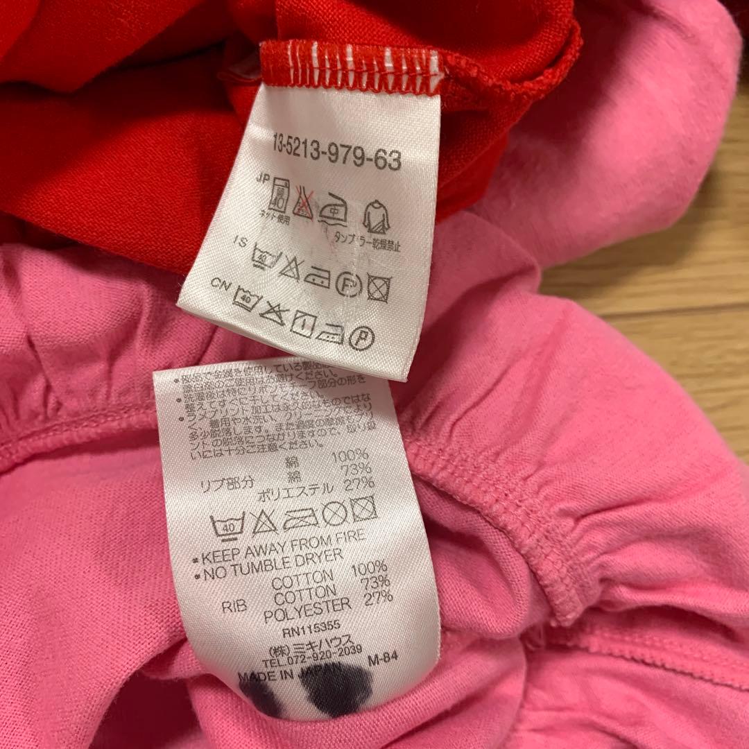 専用です。ミキハウス　長袖Tシャツ　サイズ80 女の子　まとめ売り