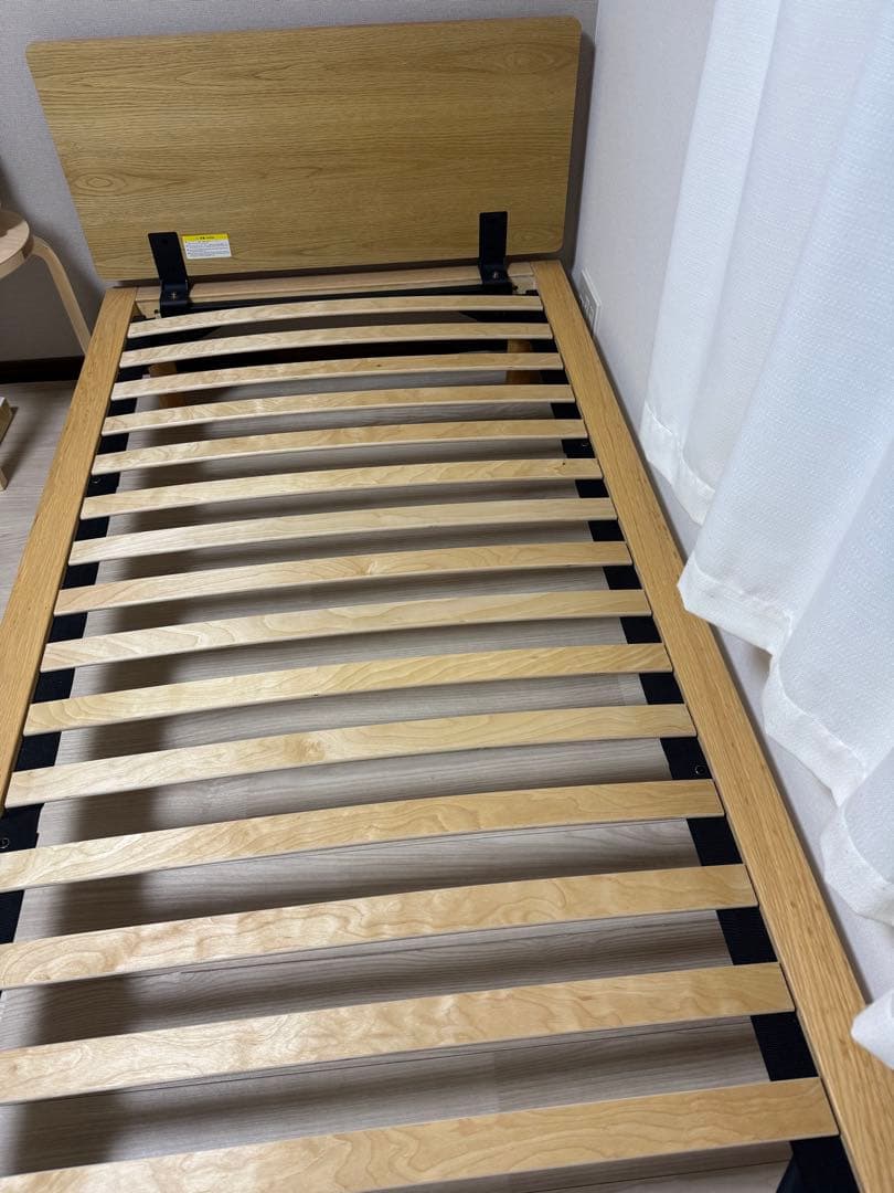 無印良品 木製シングルベッドフレーム ヘッドボード付