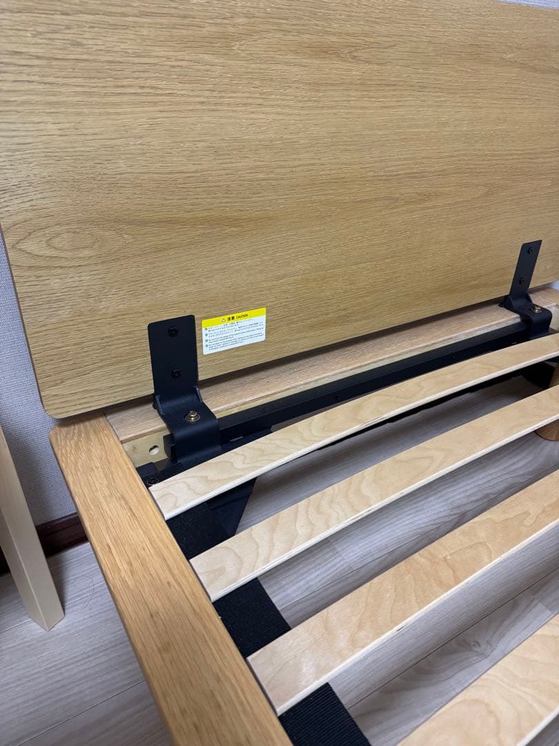 無印良品 木製シングルベッドフレーム ヘッドボード付