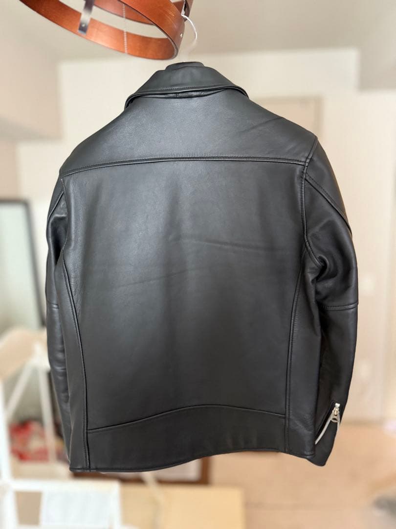 【美品】Schott ブラック シングルライダースジャケット