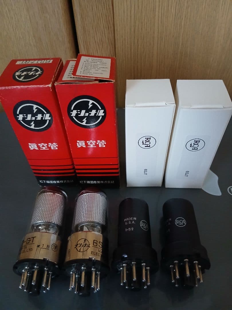 真空管アンプ シルバー 4本真空管搭載