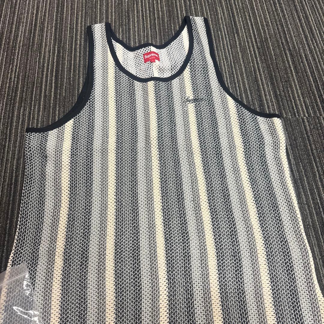 Supreme knit ストライプ タンクトップ L