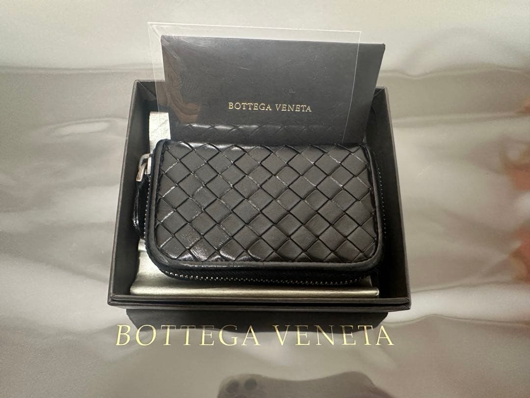【付属品付】ボッテガヴェネタ イントレチャートケース/カーフ/黒/2️⃣✨✨
