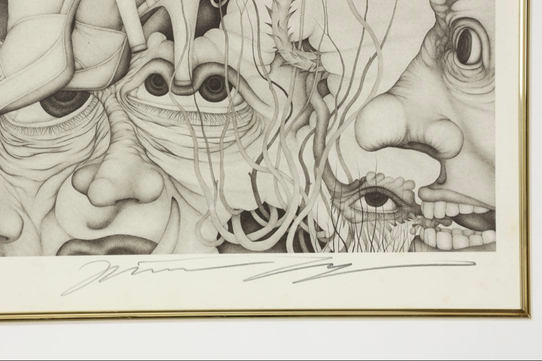 城景都 リトグラフ「想II」69/200 直筆サイン 額装 箱付