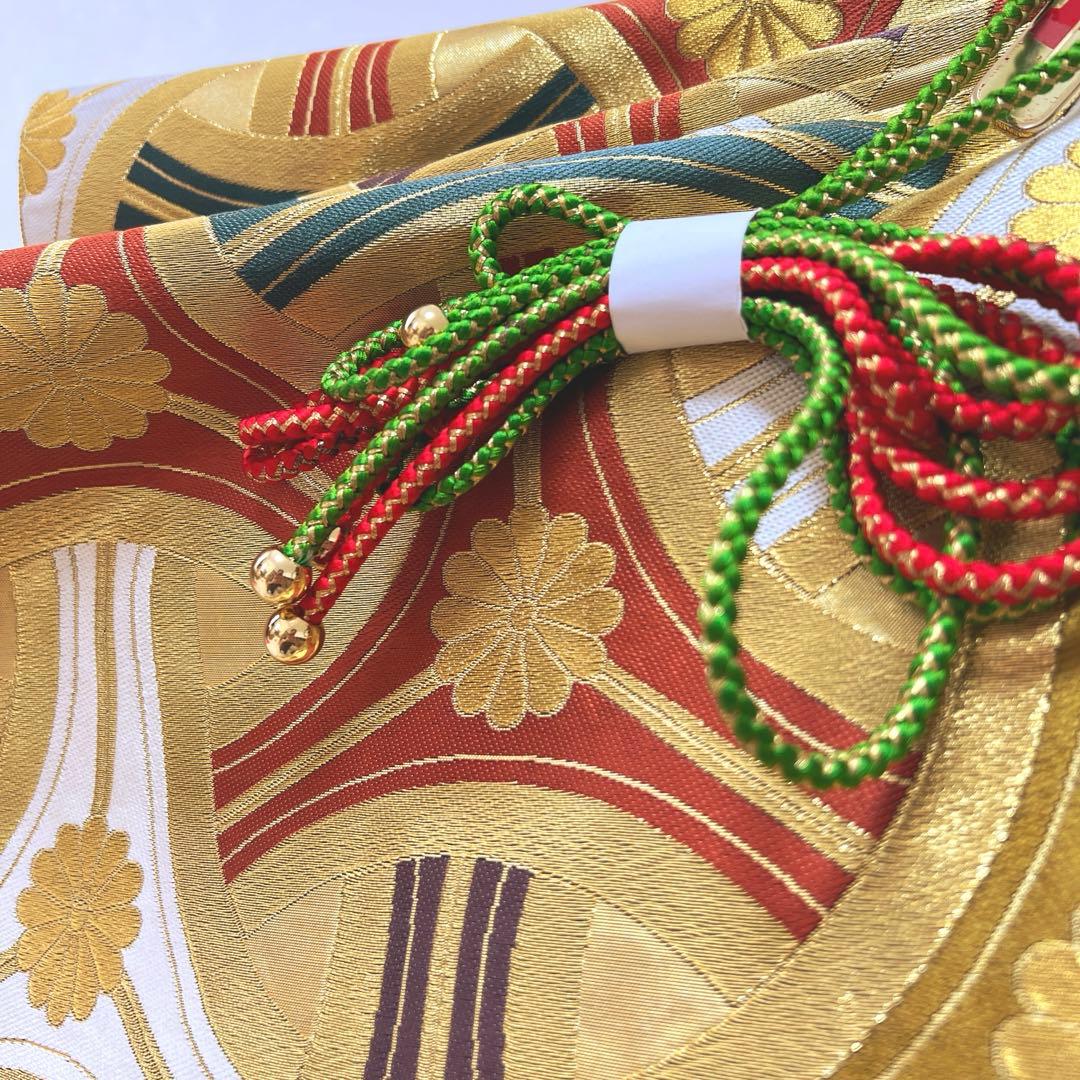 438 振袖フルセット 正絹 黒 赤 金彩 手描き 総柄 小紋 セミアンティーク