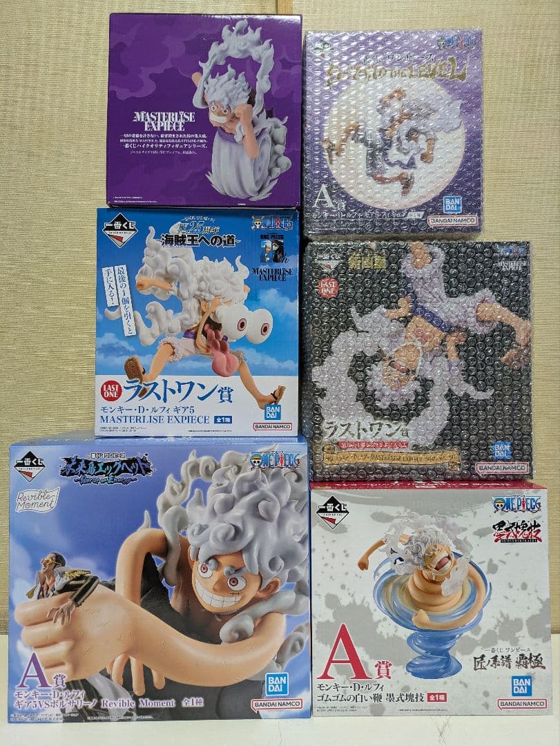 ワンピース 一番くじ ルフィ ギア5 ニカ まとめ売り ラストワン賞他6体