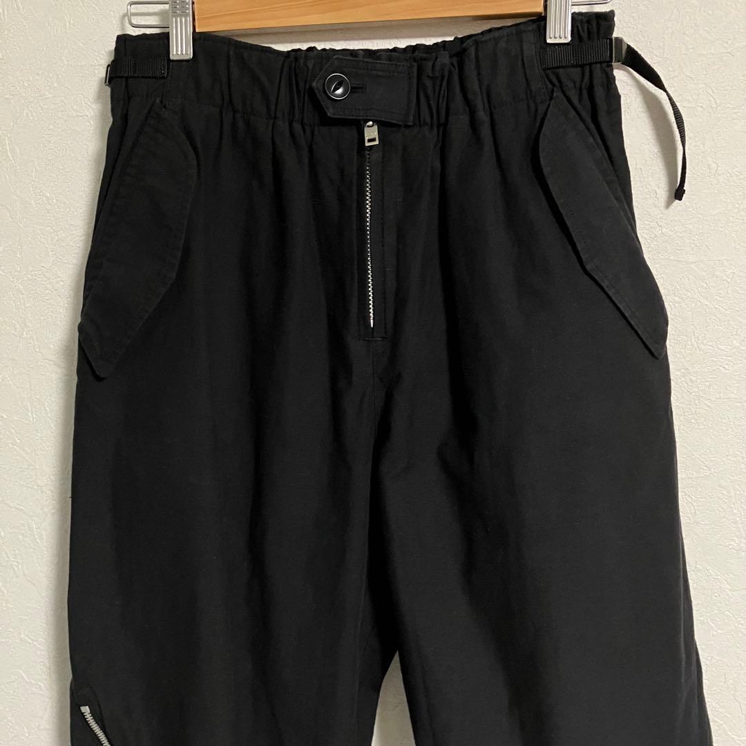 【雰囲気抜群❗️】Y's YOHJI YAMAMOTO 黒 ボンテージパンツ