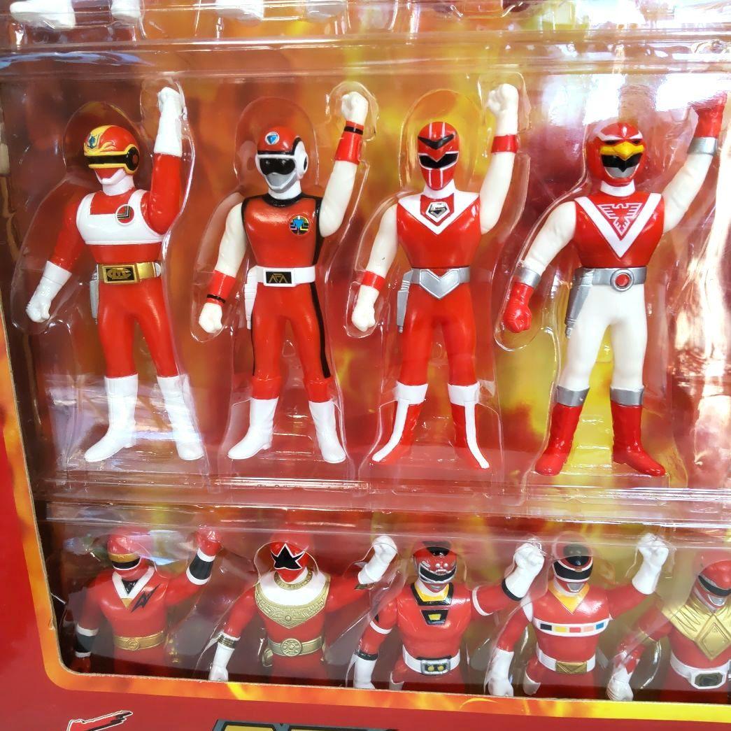 〈新品未開封〉ソフビ 25戦隊レッドヒーロー大集合&スペシャル5レッドセット