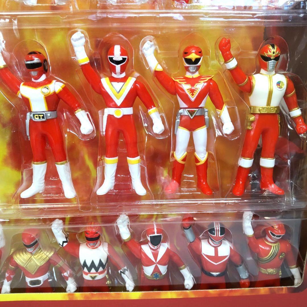 〈新品未開封〉ソフビ 25戦隊レッドヒーロー大集合&スペシャル5レッドセット