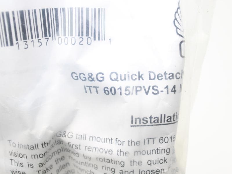 GG&G■quick detach High mount■pvs14用 マウント