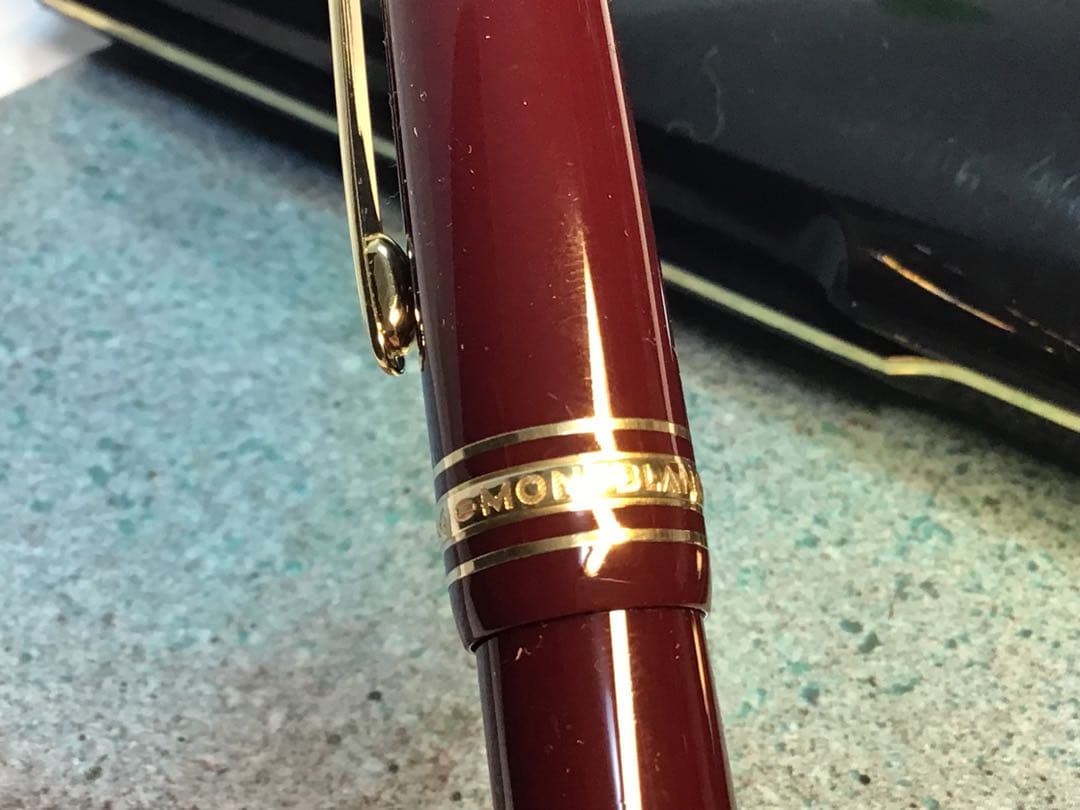 極美品‼️モンブラン マイスターシュテュック 146 ボルドー 中白 万年筆