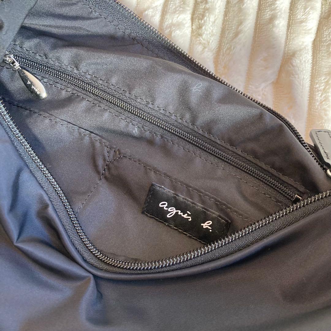 【美品•保証書付き】agnès b.（アニエスベー）ショルダーバッグ ブラック