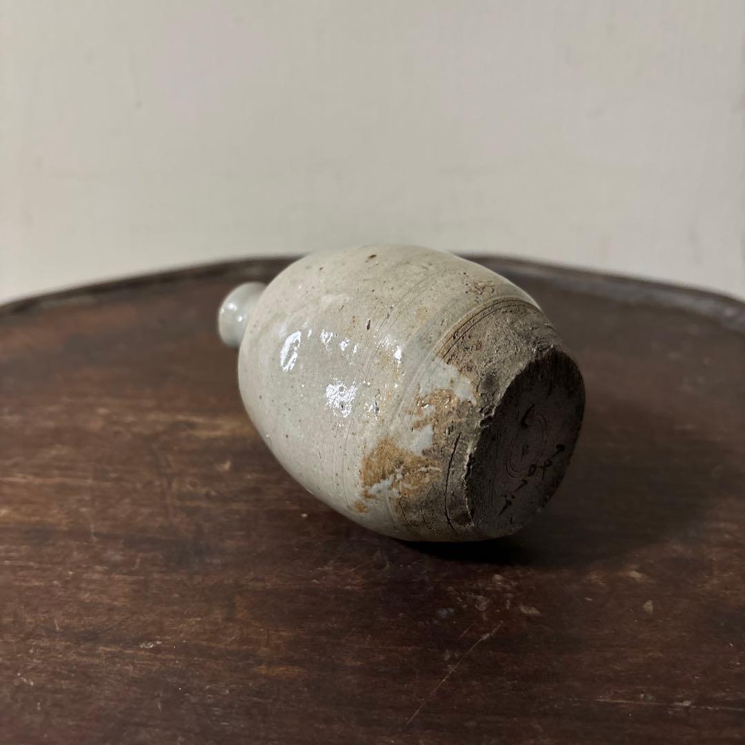 古い美濃　瀬戸小徳利　江戸　明治　花入　酒器　アンティーク　古道具　花器　李朝