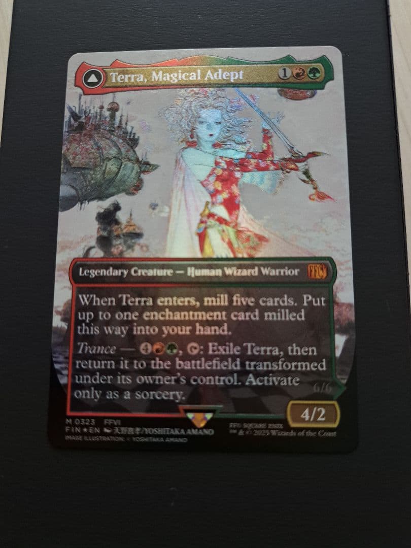 mtg 魔導戦士、ティナ foil ボーダーレス カード