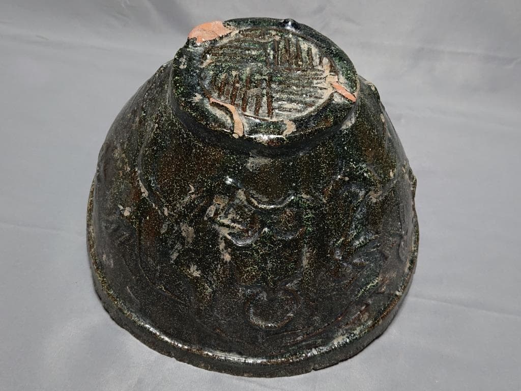 コレクター収集品　東漢時代　緑釉　盆栽　鉢