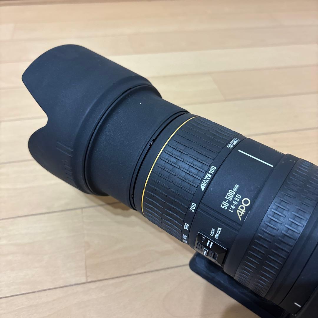 Nikon用／SIGMA　50-500mm　超望遠　ズームレンズ