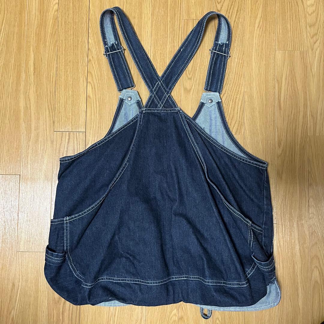 スノーピーク 焚き火ベスト　デニム　ネイビー　インディゴ Mサイズ