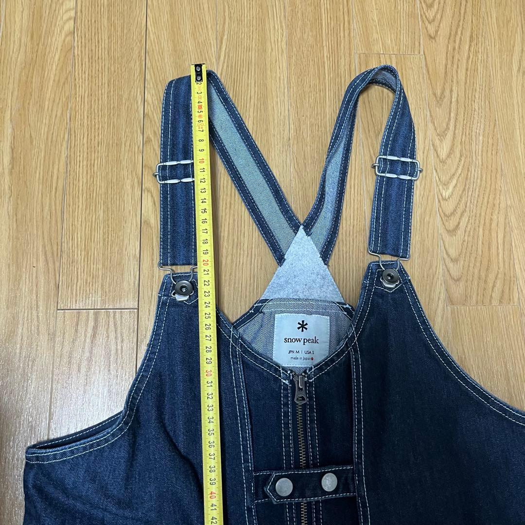 スノーピーク 焚き火ベスト　デニム　ネイビー　インディゴ Mサイズ