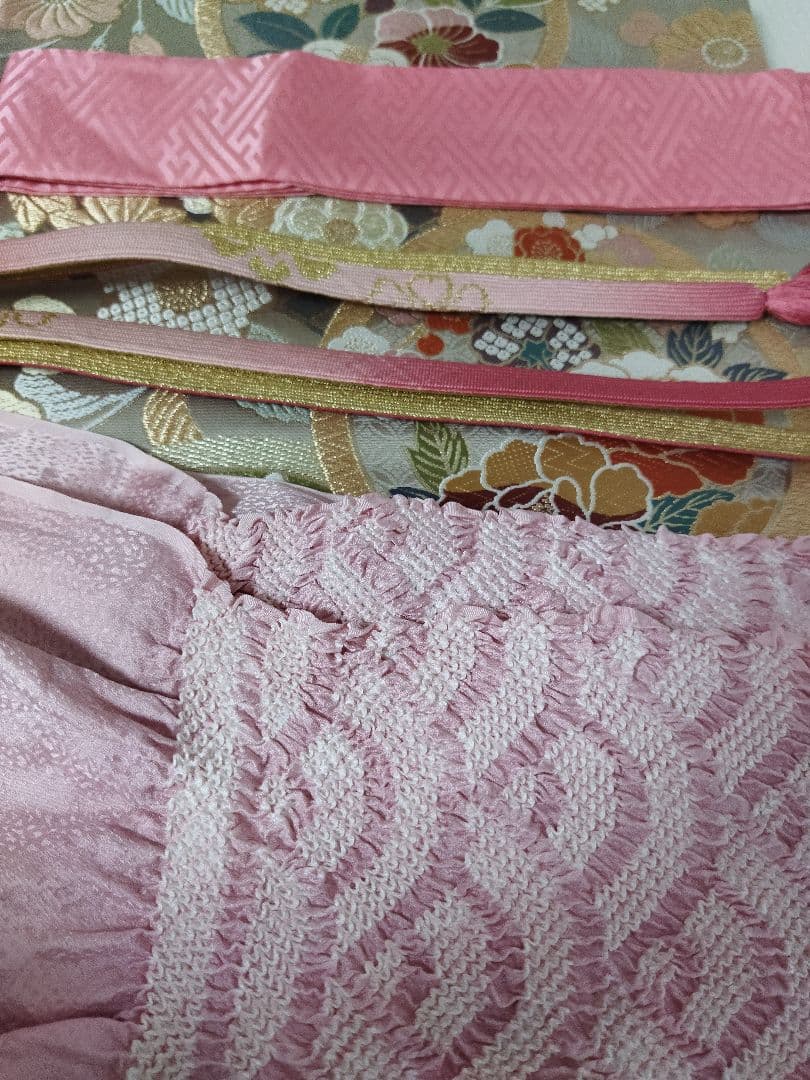 ☆応援価格☆377.本格派　振袖7点セット　正絹　フルセット　成人式　落款