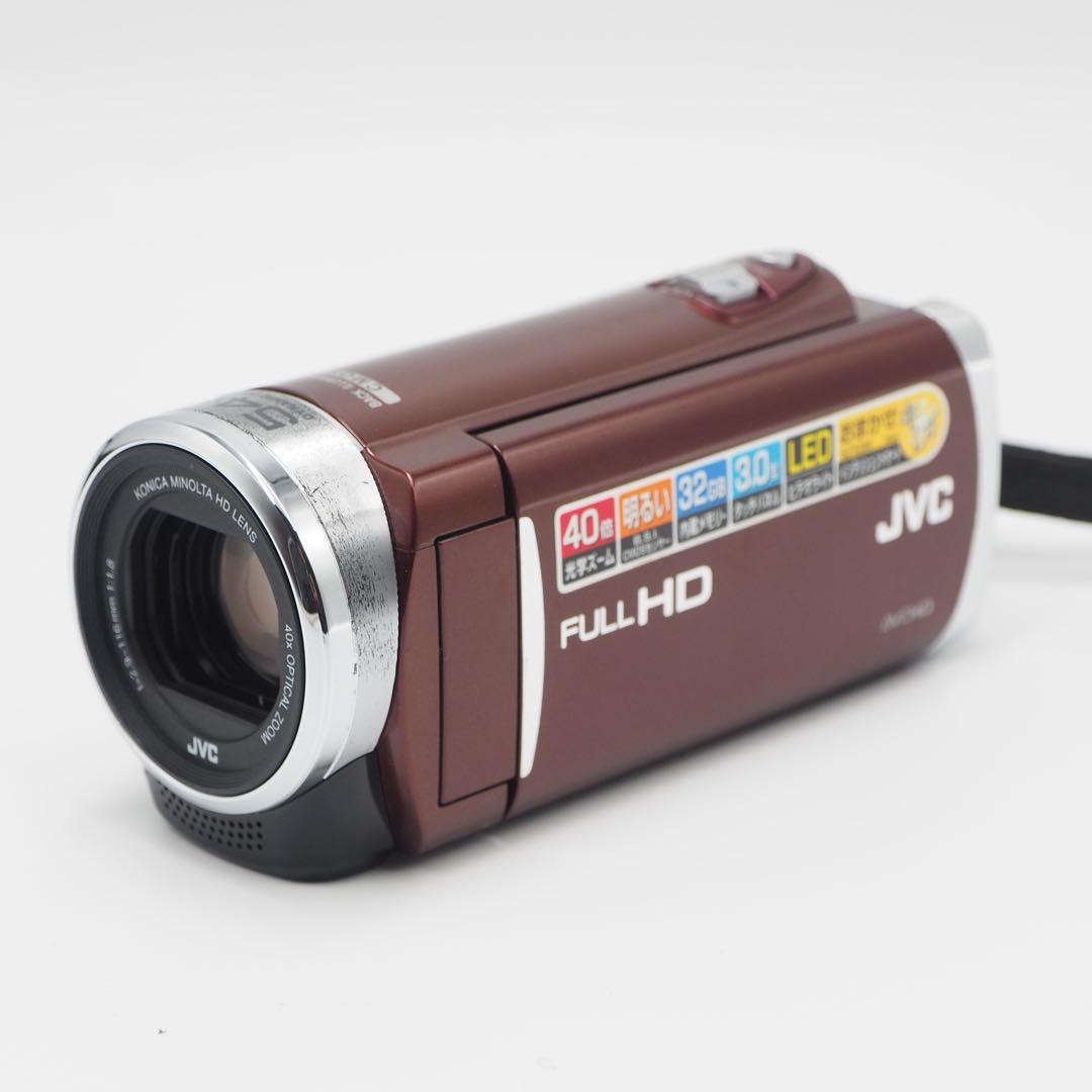 ビデオカメラ JVC GZ-E265 フルHD 動作確認済 充電器、バッテリー付